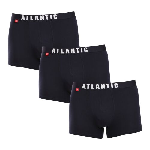 3PACK Férfi boxeralsó Atlantic sötétkék (3MH-011blue) XL 132238572