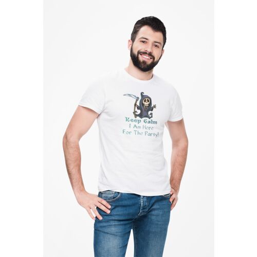 D&B Férfi/Unisex Póló ST00264 Halloween Fehér-Méret 5XL 132241500 - D&B