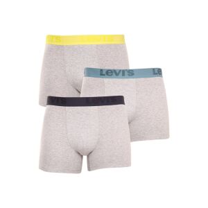 3PACK Férfi boxeralsó Levis szürke (905045001 015) M 132244082 - Levi's