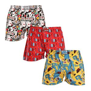 3PACK férfi bő szárú boxeralsók Styx art klasszikus gumipánt többszínű (3A15390) L 132248455 - Férfi ruházat