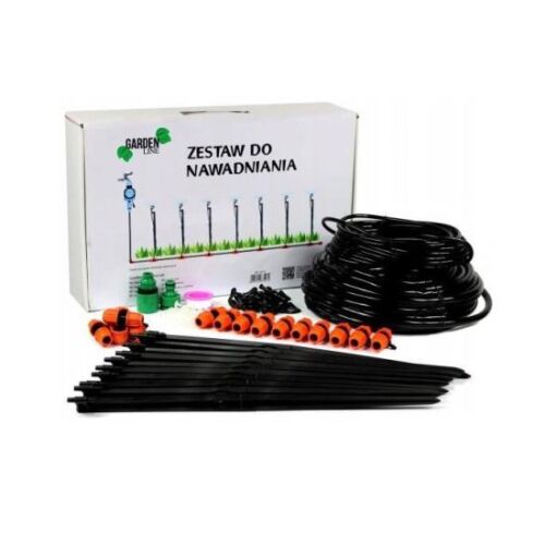 Sistem irigatii cu aspersor rotativ, 62 piese, 20 m, GardenLine 135961426