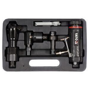 YATO Pneumatikus 3 az 1-ben készlet (racsnis kulcs, egyenes csiszoló, sarokcsiszoló) 132256752 - Yato