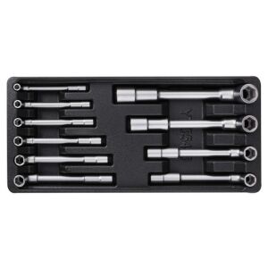 YATO Pipakulcs készlet 10 részes 7-19 mm CrV (fiókbetét) 132257083
