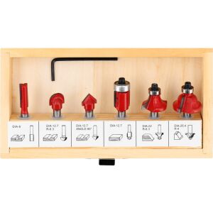 YATO Router set 6 pieces 6 mm 132257143 - Yato