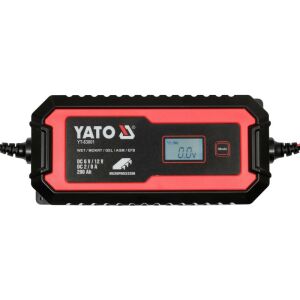 YATO YT-83001 6/12V 2/8A Akkumulátortöltő LCD kijelzővel - Jármű akkumulátor töltő