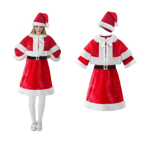 Női Mikulás jelmez köpennyel 135964953