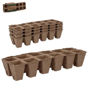 Komplett 4 darabos tőzegcserép készlet 27,5 x 9 x 5 cm 135964859 - Palántanevelő tálca