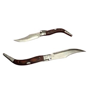 Set briceag de vanatoare 38 cm si briceag 50 cm, lamă oțel inoxidabil, cricket, maro 136133673 - Cuțite de vânătoare și de supraviețuire