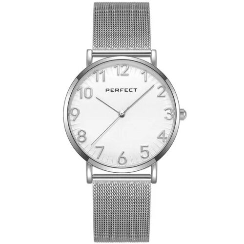 Perfect F342-01 női karóra, ezüst szín, 36 mm, fém szíj, kvarc 132279241