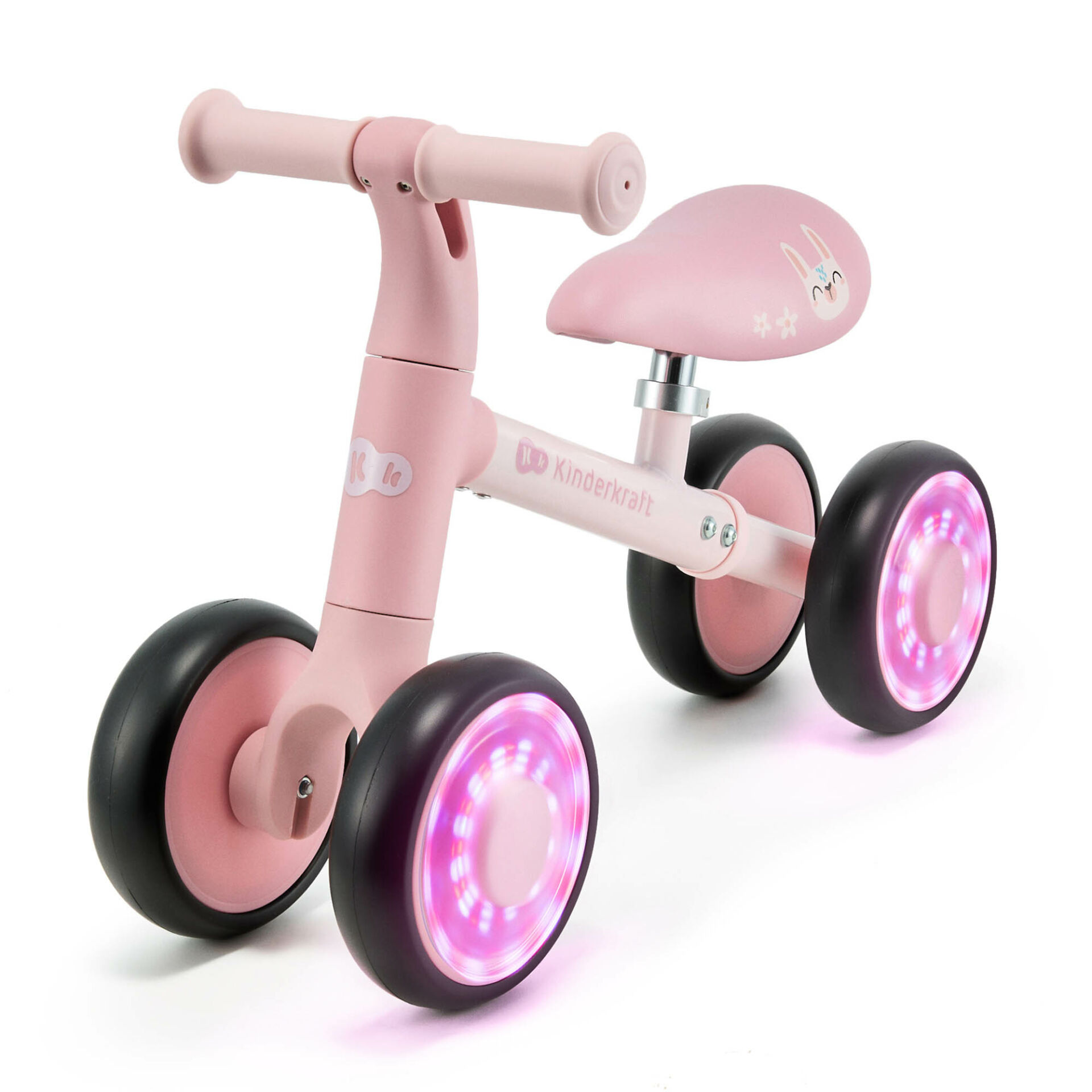 E-shop Kinderkraft Cutie Flash trojkolesové Odrážadlo - Ružová