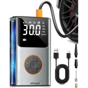 Pompă electrică Vittalist cu accesorii și afișaj digital - Piscine si jocuri de plaja