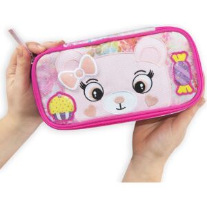 MOFUMOFU ORSO ovales Federmäppchen mit niedlichem Bärdesign - Federmappen