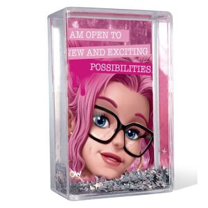 WOW Generation Glitzerrahmen mit positiver Affirmationskarte - WOW Generation