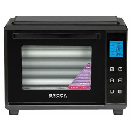 Brock TO 3301 DB elektrischer Mini-Ofen, 33L digitaler Tischofen