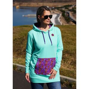 ALTISPORT EDA mentazöld női pulóver viselve a szabadban - Női pulóver