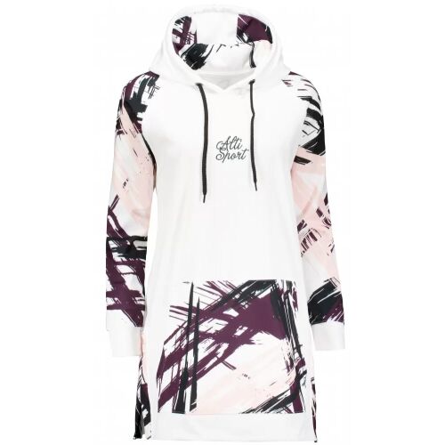 Prémium női funkcionális hosszabbított pulóver ALTISPORT VOJ/ALW039MI03 FEHÉR méret: XS 136106117