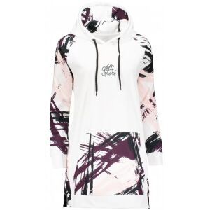 Altisport fehér hosszított funkcionális női pulóver, elölnézet - Női ruházat