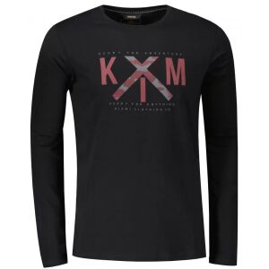 Férfi póló KIXMI REGAN FEKETE méret: L 132300946 - Férfi hosszú ujjú felső