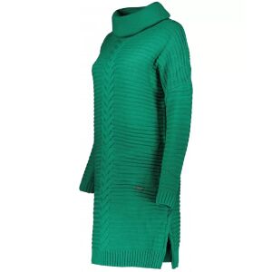 KIXMI RIMONA zöld garbós kötött ruha oldalnézet - Női pulóver