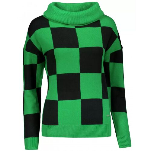 Női pulóver ALTISPORT DELLA FEKETE/ZÖLD méret: XXL 132311956