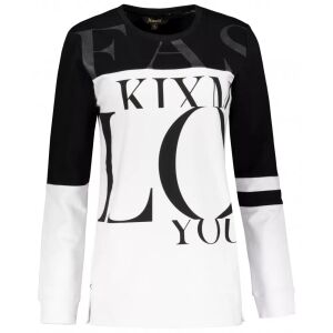 Elölnézet a KIXMI URANIA fehér hosszú ujjú felsőről - Női pulóver