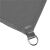 Springos square sun sail 5x5m 160 g/m2 - Dark grey 133671107
