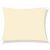 Beige rectangular shade sail on white background