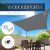 Springos waterproof graphite shade sail with UV protection