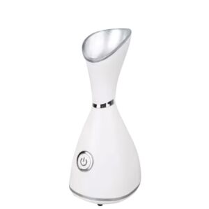 Sauna faciala, pentru ingrijirea tenului, alba,  pentru deschiderea porilor si curatarea tenului, produce abur cald care deschide porii, facilitand eliminarea impuritatilor, a punctelor ne