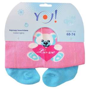 Yo! Baby pamut Harisnyanadrág lány (68-74) - maci 30341551
