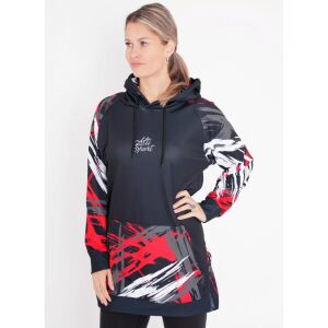 ALTISPORT női fekete-piros funkcionális pulóver oldalnézet modellen - Női ruházat