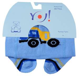 Yo! Baby pamut Harisnyanadrág fiú (80-86) #kék Markoló 30341580