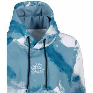 Közelkép az Altisport női világoskék pulóver kapucnijáról - Női ruházat