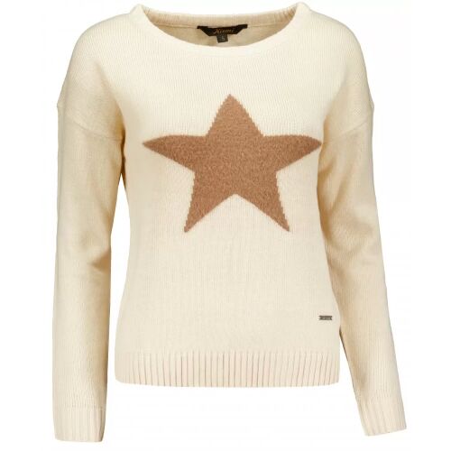 KIXMI THEMIS bézs csillagos pulóver termékfotó