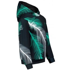 Dětská funkční mikina premium ALTISPORT VOJ/ALK001MI01 ČERNÁ/TYRKYSOVÁ méret: 146 136235701 - Gyerek pulóver