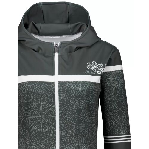 Női pulóver a zip prémiumon ALTISPORT VOJ/ALW023MI02 SZÜRKE méret: L 135850526