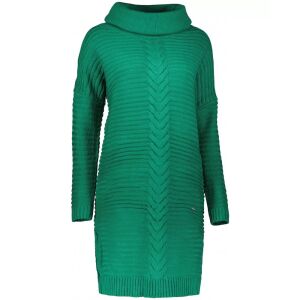KIXMI RIMONA zöld kötött pulóverruha, elölnézet - Női pulóver