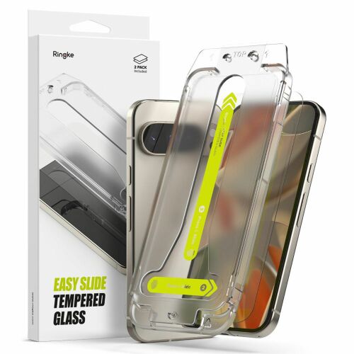 Ringke Easy Slide edzett üveg 2 db-os csomag Google Pixel 9 / 9 Pro készülékhez 132383349 - Mobiltelefon kiegészítő