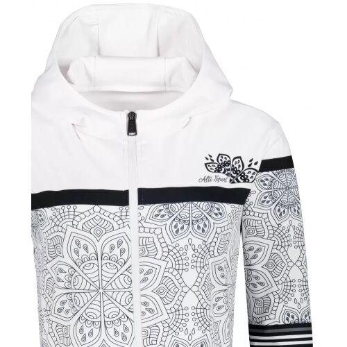 Altisport VOJ/ALW023MI02 Női Cipzáras Pulóver - Fekete/Fehér, M méret 136194283