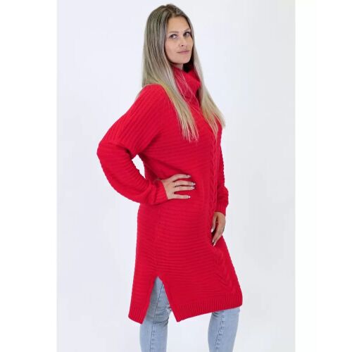 Női pulóver KIXMI RIMONA PIROS méret: S 136323229