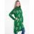 Stílusos KIXMI TONYA zöld pulóver ruha csillag mintával