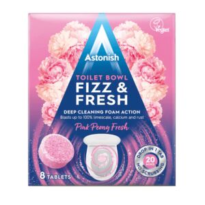 Astonish Fizz&amp;Fresh WC tabletta, bazsarózsa 8db/doboz 132395550 - WC illatosító