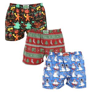 3PACK férfi bő szárú boxeralsók Styx art klasszikus gumipánt többszínű (3A16814) XL 132396400 - Férfi ruházat