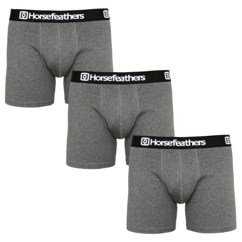 3PACK Férfi boxeralsó Horsefeathers Dynasty heather anthracite (AM067B) L 132399290