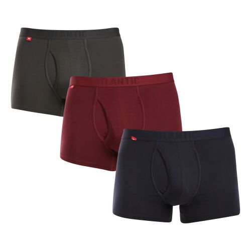 3PACK Férfi boxeralsó Atlantic többszínű (3MH-184) M
