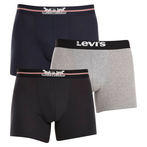3PACK Férfi boxeralsó Levis többszínű (701224663 001) M 132410880