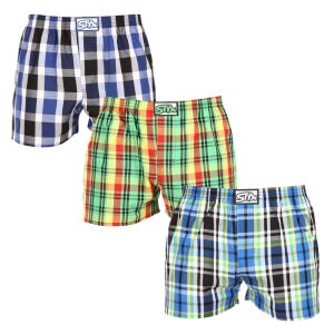 3PACK férfi bő szárú boxeralsók Styx klasszikus gumipánt többszínű (3A11789) M 132414766 - Férfi ruházat
