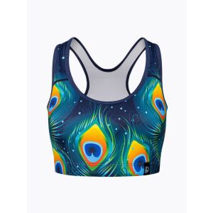 Vidám női sportmelltartó Dedoles Pávatollak (D-W-AW-SB-C-C-1346) XS 132416665 - Dedoles