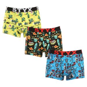 3PACK Férfi boxeralsó Styx art sportos gumipánt készült nagyméretű sportgumi (3R13188) 3XL 132416693 - Férfi ruházat