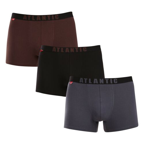 3PACK Férfi boxeralsó Atlantic többszínű (3MH-011/02) M 132421027